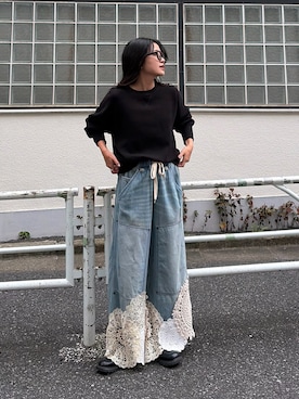 「etsinta（エシンタ）のアイテム」を使った、yunaさん（レディース・153cm）の秋コーディネート
