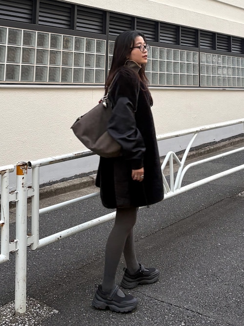 etsinta/エシンタ】ファー切替ジャケット（ブルゾン）｜etsinta