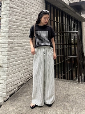 「CIAOPANIC TYPY（チャオパニックティピー）のアイテム（シューズ）」を使った、yunaさん（レディース・153cm）の春コーディネート