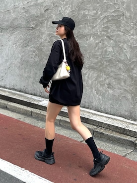 「CIAOPANIC TYPY（チャオパニックティピー）のアイテム（帽子）」を使った、yunaさん（レディース・153cm）の秋コーディネート