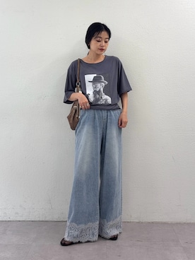 「CIAOPANIC TYPY（チャオパニックティピー）のアイテム（シューズ）」を使った、yunaさん（レディース・153cm）の春コーディネート