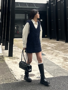 「きれいめコーディネート」｜yunaさん（レディース・153cm）の冬コーディネート