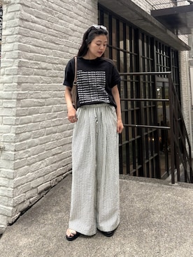 「アイテム（その他パンツ）」を使った、yunaさん（レディース・153cm）の夏コーディネート
