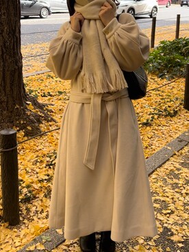 「イチョウ並木」｜reikaさん（レディース・155cm）の秋コーディネート