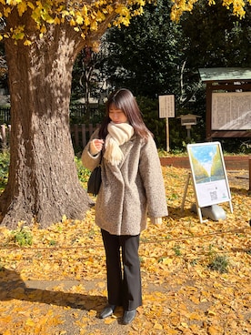 「CLEA（クレア）のアイテム」を使った、reikaさん（レディース・155cm）の冬コーディネート