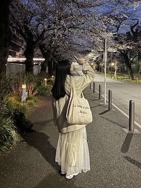 「Kastane（カスタネ）のアイテム（ジャケット/アウター）」を使った、reikaさん（レディース・155cm）の春コーディネート