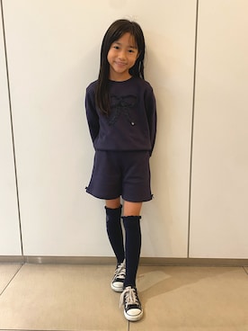 「アイテム（セットアップ）」を使った、ryoさん（キッズ・120cm）の秋コーディネート