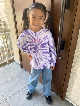 「アイテム（Tシャツ/カットソー）」を使った、ryoさん（キッズ・110cm）の春コーディネート