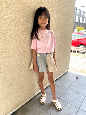 「アイテム（Tシャツ/カットソー）」を使った、ryoさん（キッズ・120cm）の夏コーディネート