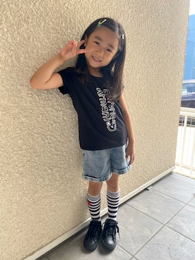 「アイテム（レッグウェア）」を使った、ryoさん（キッズ・110cm）の春コーディネート