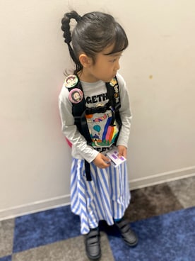 「アイテム（スカート）」を使った、ryoさん（キッズ・110cm）の春コーディネート