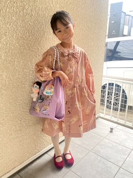 「アイテム（ワンピース/ドレス）」を使った、ryoさん（キッズ・120cm）の秋コーディネート