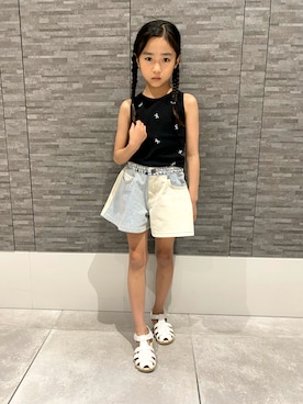 「アイテム（タンクトップ）」を使った、ryoさん（キッズ・120cm）の夏コーディネート