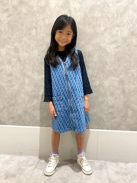 「アイテム（ワンピース/ドレス）」を使った、ryoさん（キッズ・120cm）の秋コーディネート