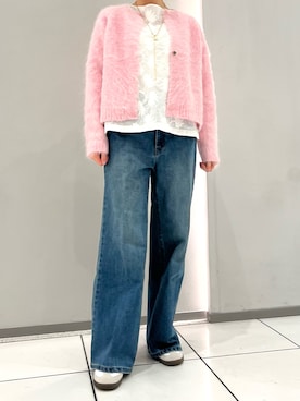 「NOMBRE IMPAIR（ノンブルアンペール）のアイテム（ニット/セーター）」を使った、kameda.さん（レディース・159cm）の秋コーディネート