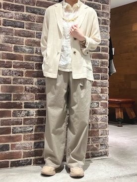 「NOMBRE IMPAIR（ノンブルアンペール）のアイテム」を使った、kameda.さん（レディース・159cm）の春コーディネート