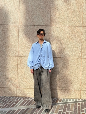 「アイテム（サングラス）」を使った、しょうまさん（メンズ・186cm）の秋コーディネート
