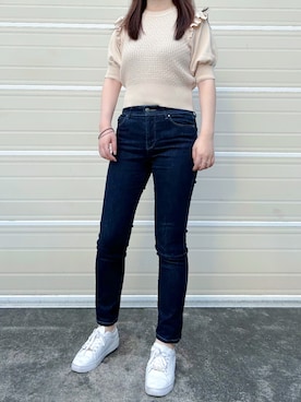 「TOMMY HILFIGER」｜くまとらさん（レディース・159cm）の夏コーディネート