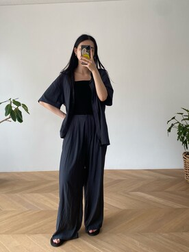 「CANAL JEAN（キャナルジーン）のアイテム（アクセサリー）」を使った、ARISAさん（レディース・159cm）の夏コーディネート