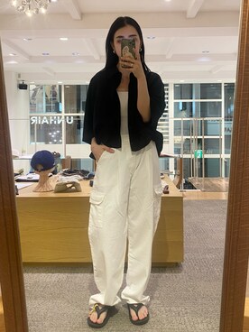 「CANAL JEAN（キャナルジーン）のアイテム（アクセサリー）」を使った、ARISAさん（レディース・159cm）の夏コーディネート
