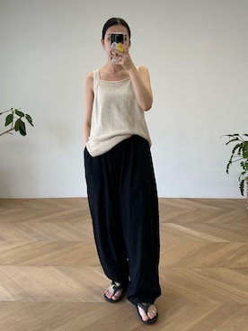 「CANAL JEAN（キャナルジーン）のアイテム（アクセサリー）」を使った、ARISAさん（レディース・159cm）の夏コーディネート