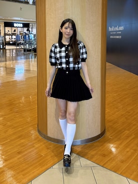 「アイテム（セットアップ、ブラック系）」を使った、てっちさん（レディース・150cm）の夏コーディネート