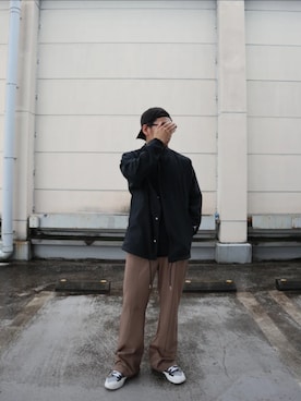 「VETEMENTS(ヴェトモン)のアイテム(帽子)」を使った、KYOSUKEさん(メンズ・172cm)の春コーディネート