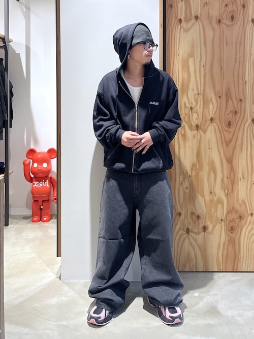 RHINESTONE OG ZIP HOODED SWEATSHIRT（パーカー）｜XLARGE