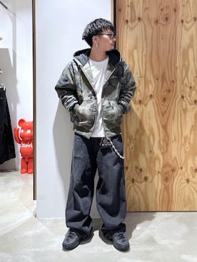 「XLARGE（エクストララージ）のアイテム（ブルゾン）」を使った、ぺいさん（メンズ・168cm）の冬コーディネート