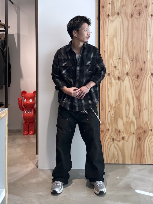 URBAN PLAID L/S SHIRT（シャツ/ブラウス）｜XLARGE（エクストララージ