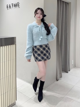 「ガーリーコーデ」｜乃愛さん（レディース・158cm）の秋コーディネート