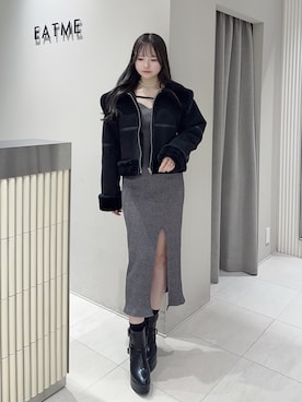 乃愛さん（レディース・158cm）の冬コーディネート