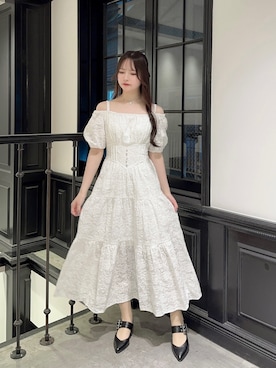 「EATME（イートミー）のアイテム（アクセサリー）」を使った、乃愛さん（レディース・158cm）の春コーディネート