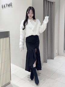 カシュクールドッキングニットTOP｜イートミー（EATME）公式通販