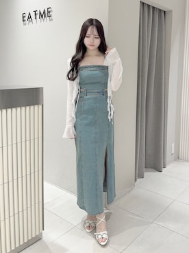 「EATME（イートミー）のアイテム（サンダル）」を使った、乃愛さん（レディース・158cm）の夏コーディネート