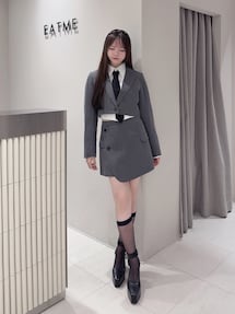 イートミー　ネクタイセットクロップドシャツ　完売品 ネクタイセットクロップドシャツ[品番：MKSW0060251]｜EATME