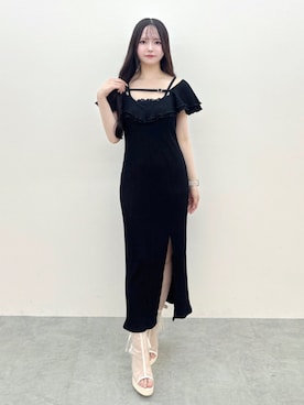 「タイトワンピース」｜乃愛さん（レディース・158cm）の夏コーディネート