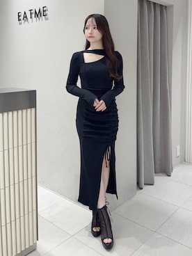 「EATME（イートミー）のアイテム（サンダル）」を使った、乃愛さん（レディース・158cm）の秋コーディネート