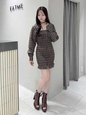 「アイテム（ワンピース/ドレス）」を使った、乃愛さん（レディース・158cm）の秋コーディネート