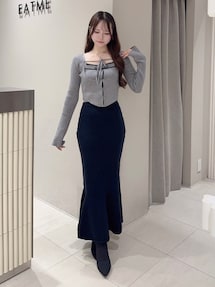 バイカラーキャミニットアンサンブル｜イートミー（EATME）公式通販