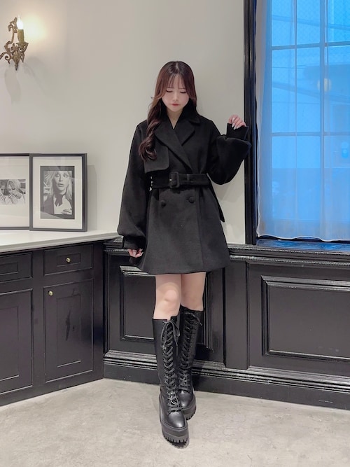 セール】レースアップロングブーツ（ブーツ）｜EATME（イートミー）の  