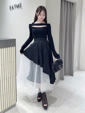 「EATME（イートミー）のアイテム（サンダル）」を使った、乃愛さん（レディース・158cm）の秋コーディネート