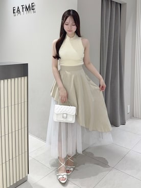 「EATME（イートミー）のアイテム（サンダル）」を使った、乃愛さん（レディース・158cm）の秋コーディネート