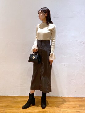 林奈緒美さん（レディース・167cm）の秋コーディネート