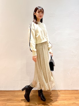 林奈緒美さん（レディース・167cm）の冬コーディネート