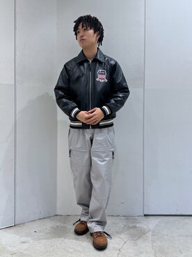 「XLARGE（エクストララージ）のアイテム（その他アウター）」を使った、いちろさん（メンズ・173cm）の秋コーディネート
