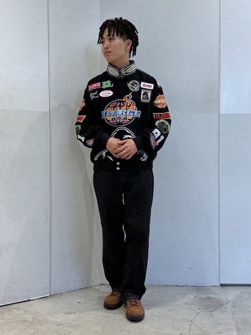 XLARGE（エクストララージ）レーシングジャケット USAモチーフ 刺繍入り XLARGE レーシングジャケット XLARGE（エクストララージ