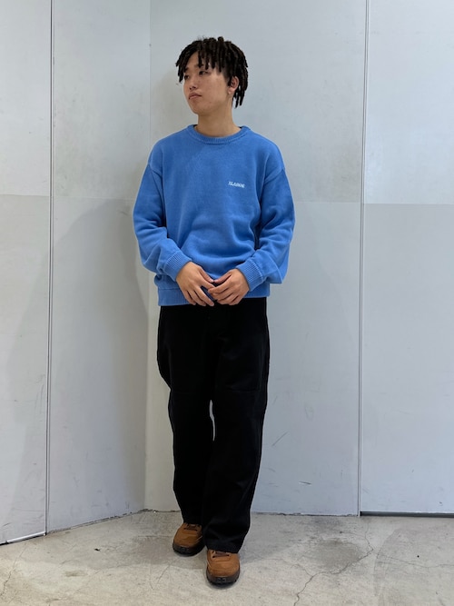 早い者勝ち XLARGE FLAT DYNAMITE CREWNECK KNIT インパクト◎ セール】STANDARD LOGO CREWNECK KNIT（ニット/セーター