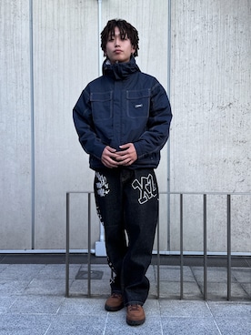 「XLARGE（エクストララージ）のアイテム（その他アウター）」を使った、いちろさん（メンズ・173cm）の冬コーディネート