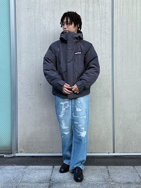 「XLARGE（エクストララージ）のアイテム（その他アウター）」を使った、いちろさん（メンズ・173cm）の冬コーディネート